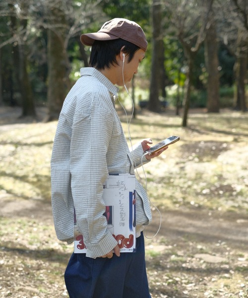 BROKEN BASE（ブロークンベース）の「ドローコードチェックシャツ（シャツ/ブラウス・メンズ・オフホワイト/ブラック系/アイボリー・SMALL/MEDIUM/LARGE）」の9枚目の写真