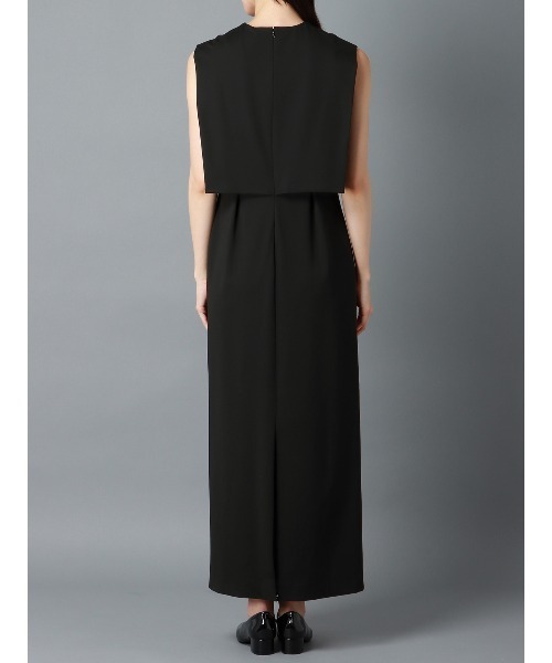 CIS.（シス）の「CIS． オーバーレイワンピース ウォッシャブル ストレッチ（ワンピース・レディース・ブラック系/ブラウン系・36(7号)/38(9号)）」の10枚目の写真