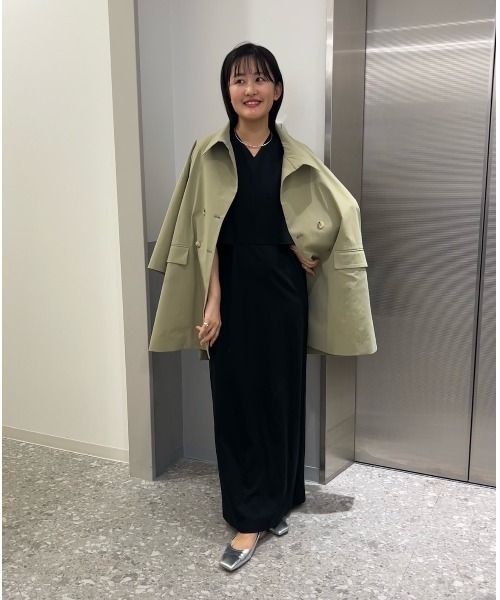 CIS.（シス）の「CIS． オーバーレイワンピース ウォッシャブル ストレッチ（ワンピース・レディース・ブラック系/ブラウン系・36(7号)/38(9号)）」の22枚目の写真