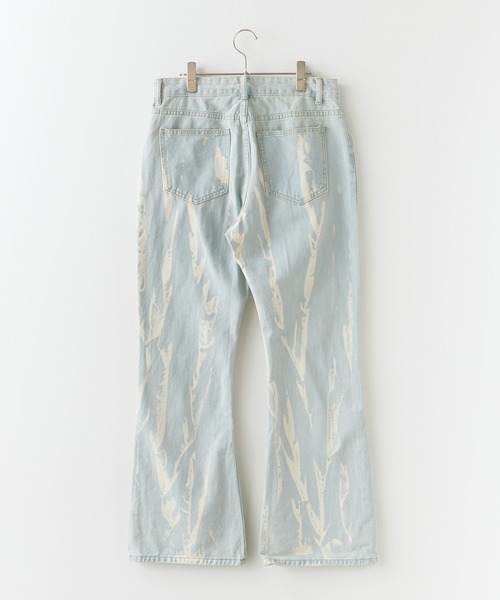 ROOPTOKYO(ループトウキョウ)の「Washed Flared Denim Pants / ウォッシュ加工 フレアデニムパンツ ブリーチ加工(デニムパンツ・メンズ・ブルー/イエロー/ブラック/ライトブルー・M/L)」の5枚目の写真