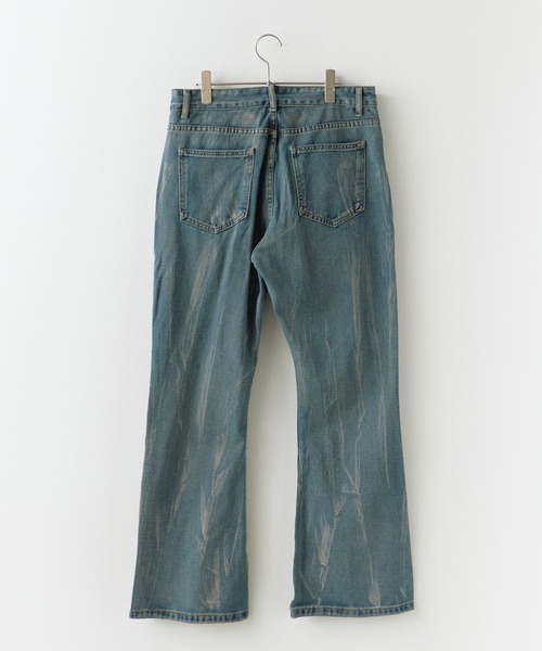ROOPTOKYO(ループトウキョウ)の「Washed Flared Denim Pants / ウォッシュ加工 フレアデニムパンツ ブリーチ加工(デニムパンツ・メンズ・ブルー/イエロー/ブラック/ライトブルー・M/L)」の11枚目の写真