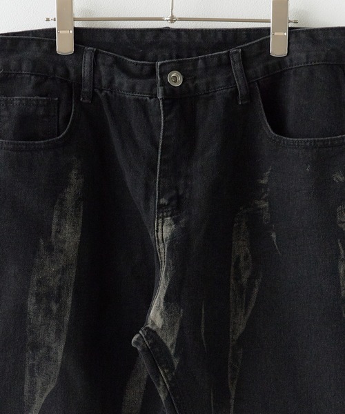ROOPTOKYO(ループトウキョウ)の「Washed Flared Denim Pants / ウォッシュ加工 フレアデニムパンツ ブリーチ加工(デニムパンツ・メンズ・ブルー/イエロー/ブラック/ライトブルー・M/L)」の21枚目の写真
