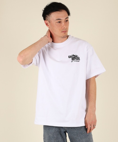 GRIZZLY（グリズリー）の「【ムラサキスポーツ限定】GRIZZLY/グリズリー 半袖Tシャツ バックプリント G25SS1406（Tシャツ/カットソー・メンズ・ブラック/ホワイト/ネイビー・M/L/XL）」の4枚目の写真