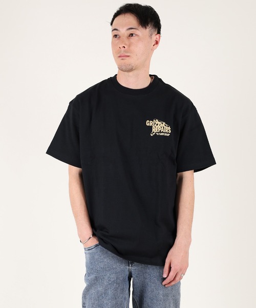 GRIZZLY（グリズリー）の「【ムラサキスポーツ限定】GRIZZLY/グリズリー 半袖Tシャツ バックプリント G25SS1406（Tシャツ/カットソー・メンズ・ブラック/ホワイト/ネイビー・M/L/XL）」の8枚目の写真