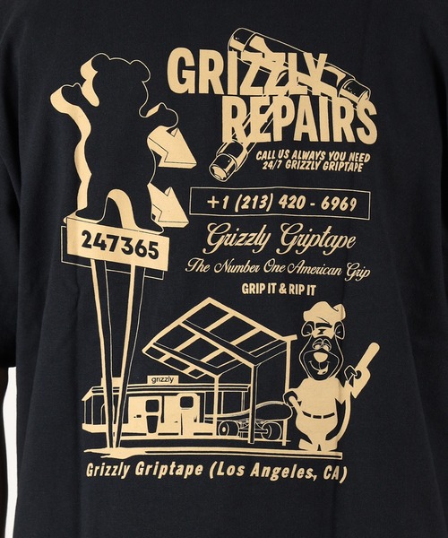 GRIZZLY（グリズリー）の「【ムラサキスポーツ限定】GRIZZLY/グリズリー 半袖Tシャツ バックプリント G25SS1406（Tシャツ/カットソー・メンズ・ブラック/ホワイト/ネイビー・M/L/XL）」の17枚目の写真