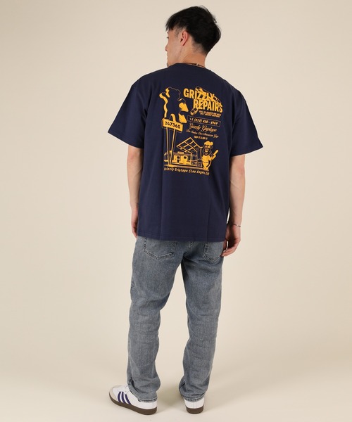 GRIZZLY（グリズリー）の「【ムラサキスポーツ限定】GRIZZLY/グリズリー 半袖Tシャツ バックプリント G25SS1406（Tシャツ/カットソー・メンズ・ブラック/ホワイト/ネイビー・M/L/XL）」の15枚目の写真