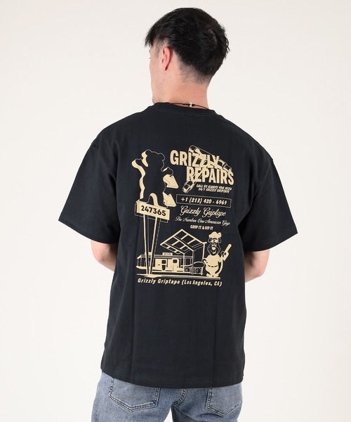 GRIZZLY（グリズリー）の「【ムラサキスポーツ限定】GRIZZLY/グリズリー 半袖Tシャツ バックプリント G25SS1406（Tシャツ/カットソー・メンズ・ブラック/ホワイト/ネイビー・M/L/XL）」の9枚目の写真