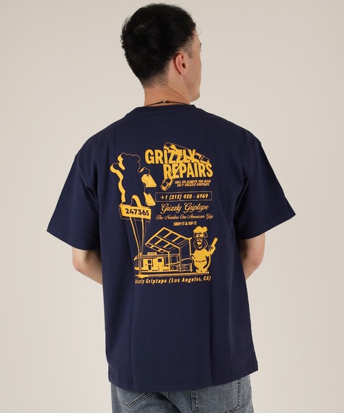 GRIZZLY（グリズリー）の「【ムラサキスポーツ限定】GRIZZLY/グリズリー 半袖Tシャツ バックプリント G25SS1406（Tシャツ/カットソー・メンズ・ブラック/ホワイト/ネイビー・M/L/XL）」の13枚目の写真