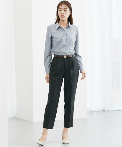 7days Life Styling(セブンデイズライフスタイリング)の「9分丈テーパードパンツ(スラックス・レディース・ブラック・S/M/L/LL/3L)」の6枚目の写真