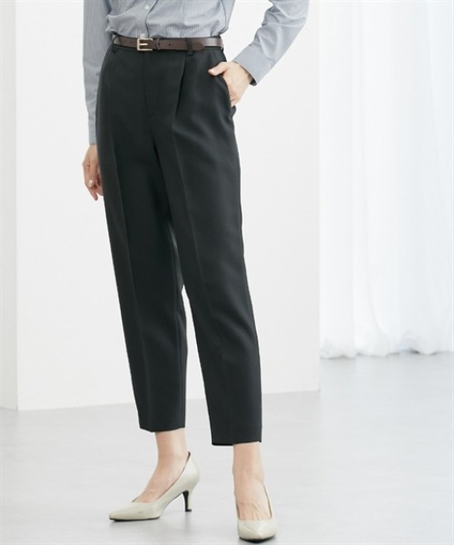7days Life Styling(セブンデイズライフスタイリング)の「9分丈テーパードパンツ(スラックス・レディース・ブラック・S/M/L/LL/3L)」の4枚目の写真