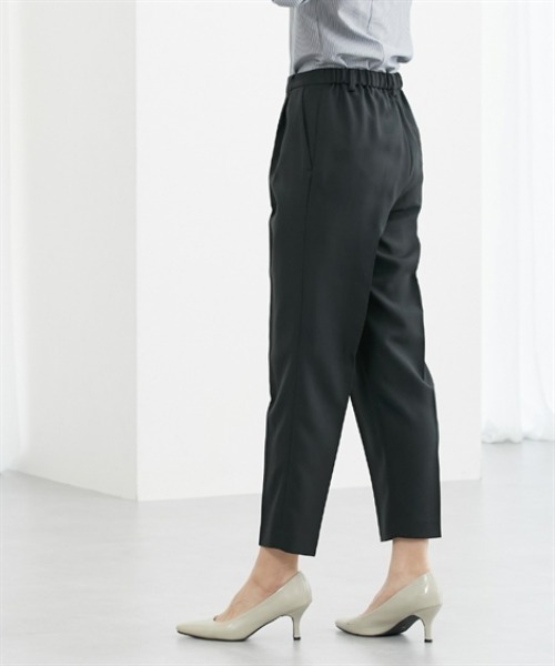 7days Life Styling(セブンデイズライフスタイリング)の「9分丈テーパードパンツ(スラックス・レディース・ブラック・S/M/L/LL/3L)」の3枚目の写真