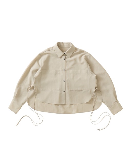 DRESSLAVE(ドレスレイブ)の「B7 / dry vintage side string blouse(ドライヴィンテージサイドストリングブラウス)(シャツ/ブラウス・レディース・ベージュ/ブラウン・38)」の2枚目の写真