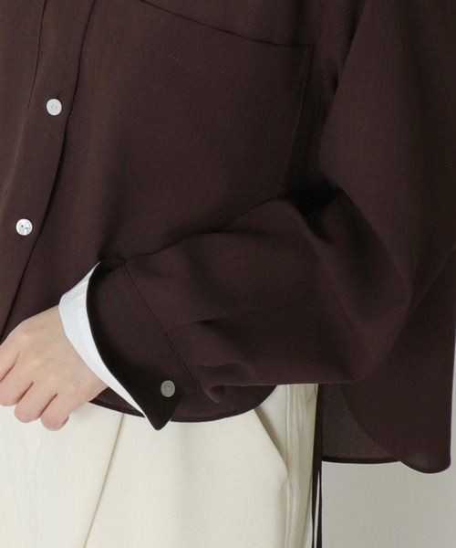 DRESSLAVE(ドレスレイブ)の「B7 / dry vintage side string blouse(ドライヴィンテージサイドストリングブラウス)(シャツ/ブラウス・レディース・ベージュ/ブラウン・38)」の6枚目の写真