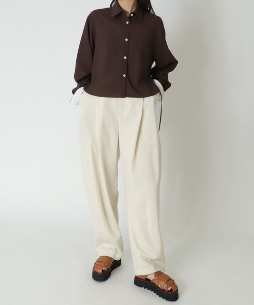 DRESSLAVE(ドレスレイブ)の「B7 / dry vintage side string blouse(ドライヴィンテージサイドストリングブラウス)(シャツ/ブラウス・レディース・ベージュ/ブラウン・38)」の8枚目の写真