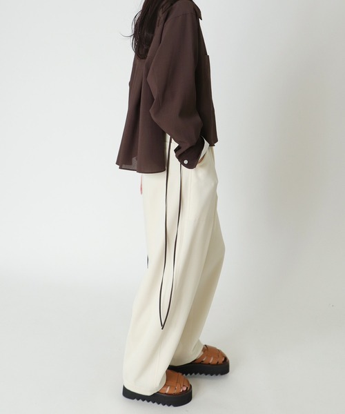 DRESSLAVE(ドレスレイブ)の「B7 / dry vintage side string blouse(ドライヴィンテージサイドストリングブラウス)(シャツ/ブラウス・レディース・ベージュ/ブラウン・38)」の9枚目の写真