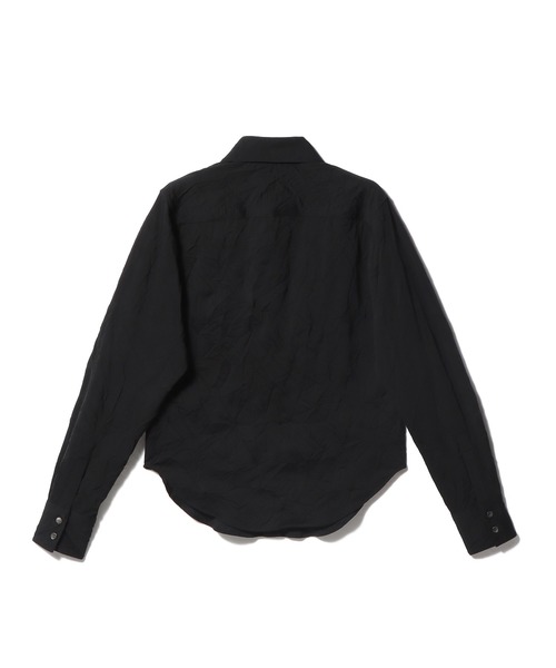 ESTNATION(エストネーション)の「GOOD PEOPLE GOOD STITCHING GOOD PRODUCT for ESTNATION / ワッシャー シャツ(シャツ/ブラウス・レディース・ブラック/ホワイト・FREE)」の3枚目の写真