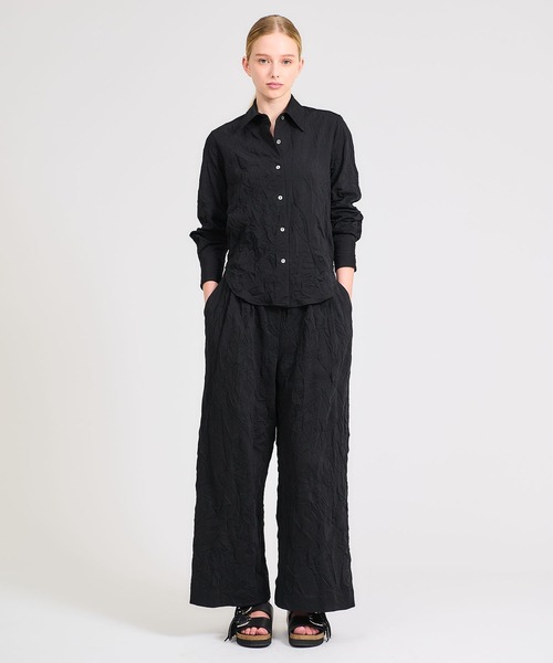 ESTNATION(エストネーション)の「GOOD PEOPLE GOOD STITCHING GOOD PRODUCT for ESTNATION / ワッシャー シャツ(シャツ/ブラウス・レディース・ブラック/ホワイト・FREE)」の12枚目の写真