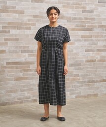 【WOMEN】リネンライクイージーフィット ワンピース