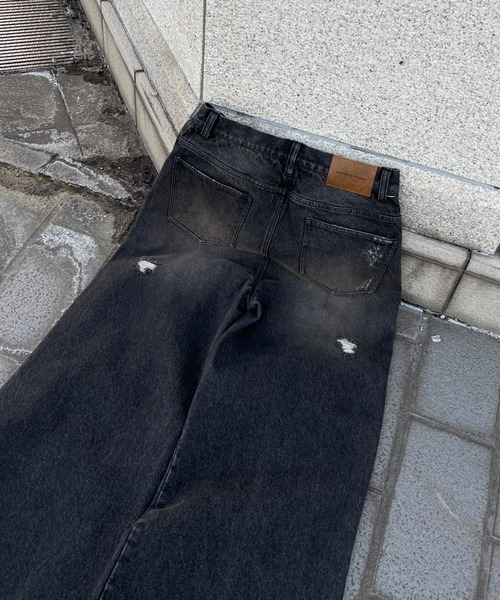 ANDER HUNK(アンダーハンク)の「Damege Chemical Wash Denim/ダメージケミカルウォッシュデニム(デニムパンツ・メンズ・インディゴブルー/ブラック・LARGE/MEDIUM/SMALL)」の20枚目の写真
