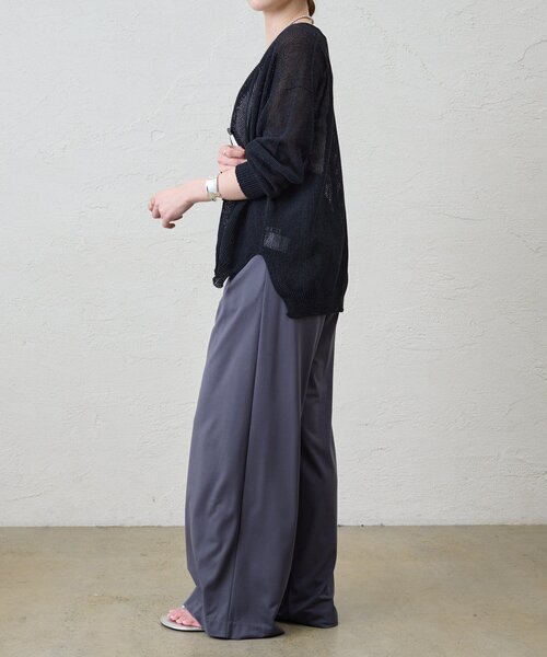 SHENERY（シーナリー）の「《新色追加》《救世主カーデ》ぺーパーヤーンニットカーディガン（カーディガン/ボレロ・レディース・ベージュ/アイボリー/ブラック/チャコールグレー・FREE）」の11枚目の写真