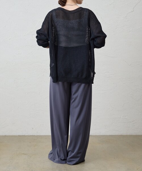 ◆新品タグ付き◆ 【SHENERY】ペーパーヤーンニットカーディガン　ベージュ SHENERY カーディガン 「新色追加」「救世主カーデ」ぺーパー