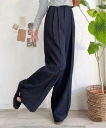 Ada.（エイダ）の「ピンストライプ ワイド スラックス（スラックス）」