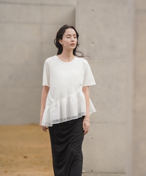 ブージュルード Bou Jeloud 裾メッシュフリルPO （BLACK） ブージュルード Bou Jeloud 裾メッシュフリルPO （BLACK