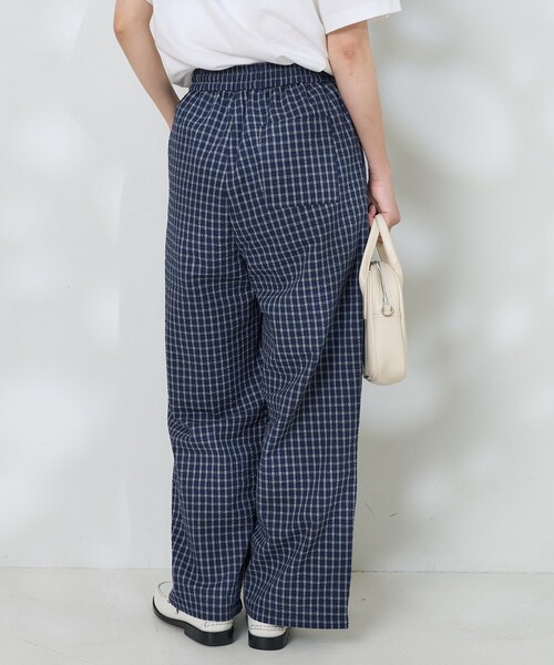 FREAK'S STORE（フリークスストア）の「チェックイージーパンツ <セットアップ対応＞（その他パンツ・レディース・ネイビー/ブラック/オフホワイト・ﾌﾘ-）」の17枚目の写真