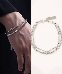 L LABEL（エルラベル）の「レイヤリング2種チェーンブレスレット（ブレスレット）」