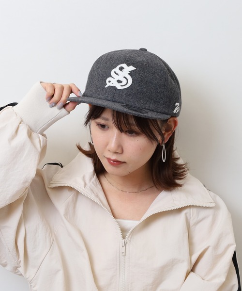 7Union（セブンユニオン）の「7UNION メルトン フロントワッペンロゴ 6パネルキャップ（キャップ・メンズ・グレー・FREE）」の11枚目の写真