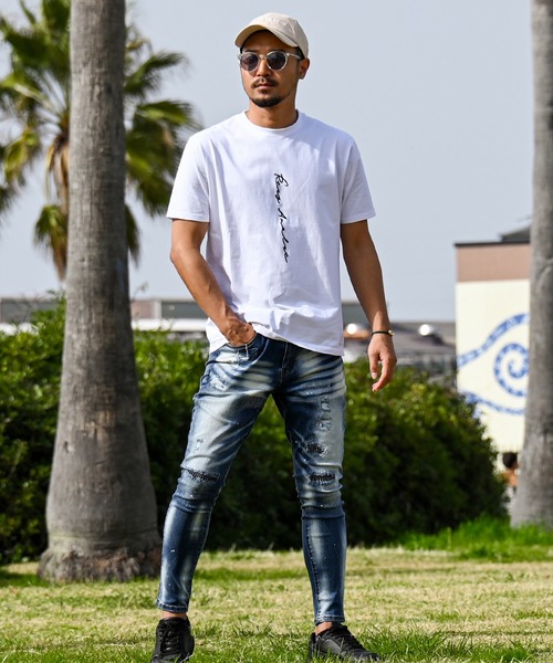 adamsJUGGLER（アダムスジャグラー）の「RTEG PT&OEティー（Tシャツ/カットソー・メンズ・ブラック/ホワイト・S/M/L/XL/XXL）」の3枚目の写真