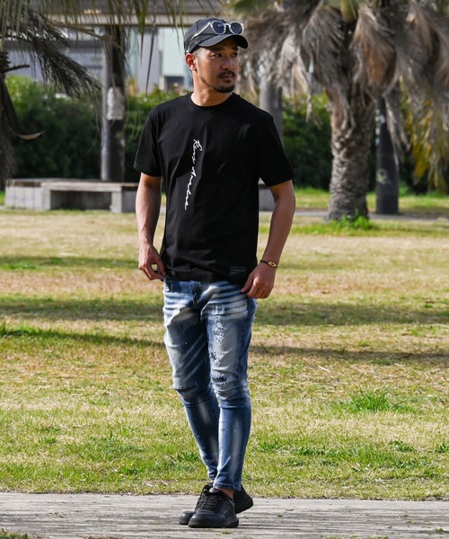 adamsJUGGLER（アダムスジャグラー）の「RTEG PT&OEティー（Tシャツ/カットソー・メンズ・ブラック/ホワイト・S/M/L/XL/XXL）」の6枚目の写真