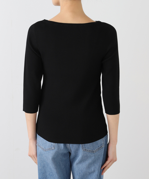 【Deuxieme Classe】Eloiseボートネックニット黒 Eloise ボートネック ニット(ニット/セーター)|Deuxieme