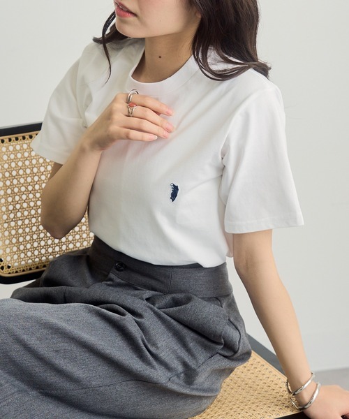 SETUP7（セットアップセブン）の「【WESTERN POLO TEXAS】別注ワッペン半袖Tシャツ（Tシャツ/カットソー・レディース・ブラック/グレー/ホワイト・XL/L/M/S）」の20枚目の写真