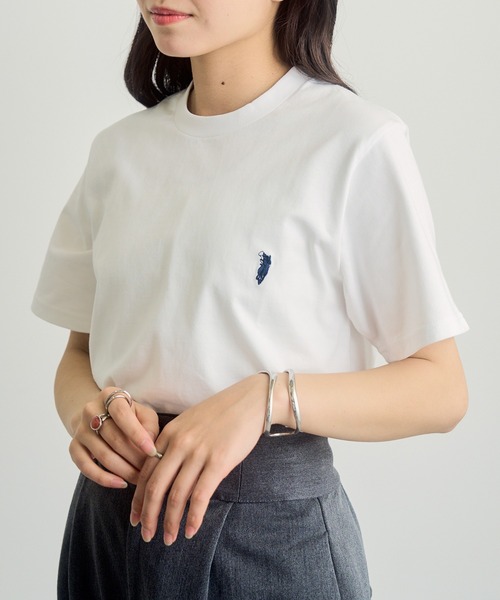 SETUP7（セットアップセブン）の「【WESTERN POLO TEXAS】別注ワッペン半袖Tシャツ（Tシャツ/カットソー・レディース・ブラック/グレー/ホワイト・XL/L/M/S）」の21枚目の写真