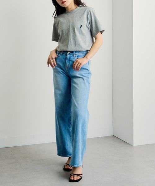 SETUP7（セットアップセブン）の「【WESTERN POLO TEXAS】別注ワッペン半袖Tシャツ（Tシャツ/カットソー・レディース・ブラック/グレー/ホワイト・XL/L/M/S）」の6枚目の写真