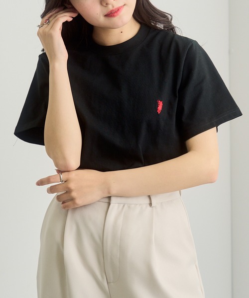 SETUP7（セットアップセブン）の「【WESTERN POLO TEXAS】別注ワッペン半袖Tシャツ（Tシャツ/カットソー・レディース・ブラック/グレー/ホワイト・XL/L/M/S）」の15枚目の写真