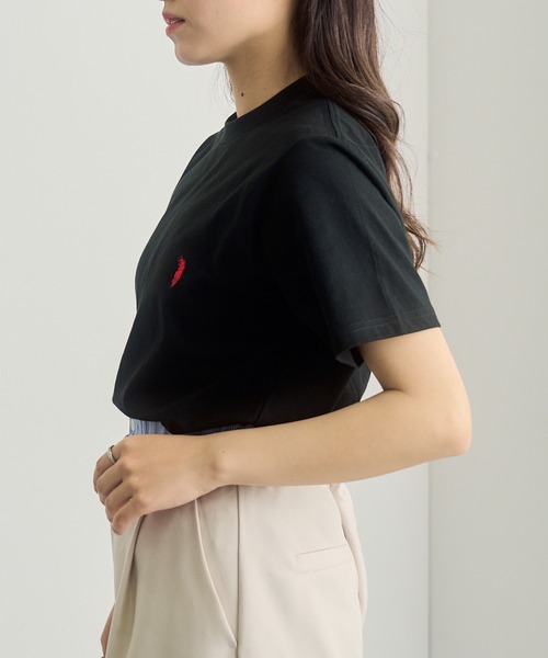 SETUP7（セットアップセブン）の「【WESTERN POLO TEXAS】別注ワッペン半袖Tシャツ（Tシャツ/カットソー・レディース・ブラック/グレー/ホワイト・XL/L/M/S）」の9枚目の写真