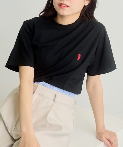 SETUP7（セットアップセブン）の「【WESTERN POLO TEXAS】別注ワッペン半袖Tシャツ（Tシャツ/カットソー・レディース・ブラック/グレー/ホワイト・XL/L/M/S）」の17枚目の写真