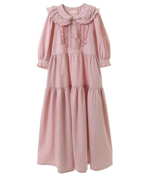 美品　Candy Stripper FRILL PLEATS ONE-PIECE セール】SHIRLEY FRILL ドレス（ワンピース）｜Candy Stripper