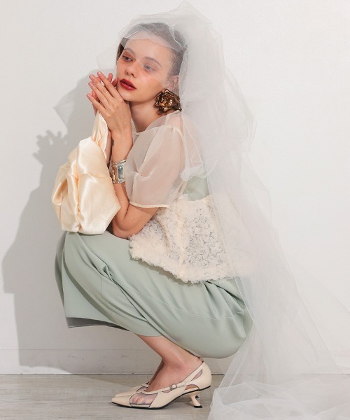 DONOBAN（ドノバン）の「【ANDRESD】swell peplum set up pants dress［スウェルペプラムセットアップドレス］（ワンピース・レディース・ベージュ×ブラック/ベージュ系/ブラック/グレー・M/S/L）」の4枚目の写真