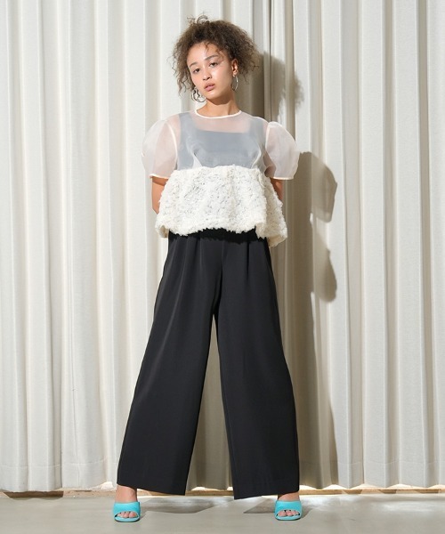 ANDRESD スウェルペプラムセットアップパンツドレス swell peplum set up pants dress スウェルぺプラムセットアップ