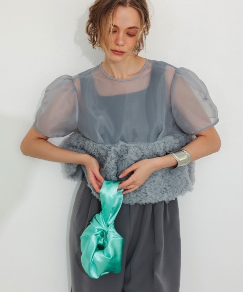 ANDRESD スウェルペプラム　セットアップ　パンツドレス　ミント　ドレス DONOBAN ワンピース 「ANDRESD」swell peplum set up pants