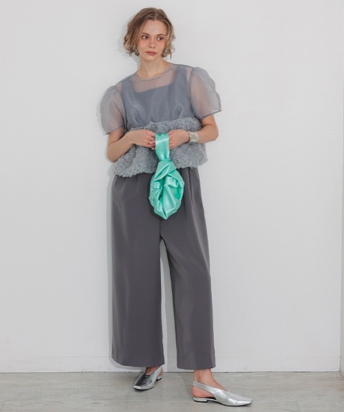 ANDRESD スウェルペプラムセットアップパンツドレス swell peplum set up pants dress スウェルぺプラムセットアップ
