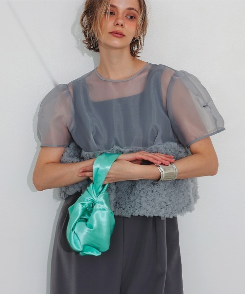 DONOBAN（ドノバン）の「【ANDRESD】swell peplum set up pants dress［スウェルペプラムセットアップドレス］（ワンピース・レディース・ベージュ×ブラック/ベージュ系/ブラック/グレー・M/S/L）」の20枚目の写真