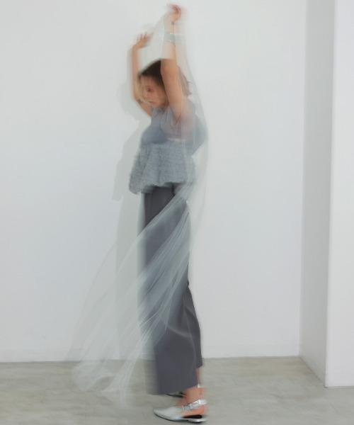 DONOBAN（ドノバン）の「【ANDRESD】swell peplum set up pants dress［スウェルペプラムセットアップドレス］（ワンピース・レディース・ベージュ×ブラック/ベージュ系/ブラック/グレー・M/S/L）」の11枚目の写真