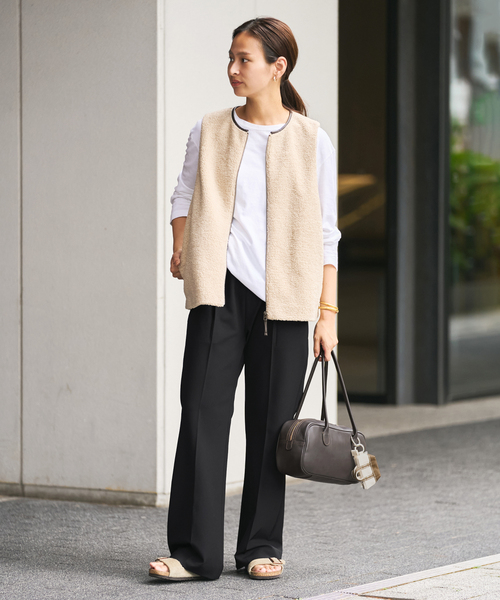 FRAMeWORK（フレームワーク）の「≪追加・洗濯機洗い可能≫ウォッシャブルイージースラックス 2（スラックス・レディース・ブラック/ベージュ・40/36/38）」の13枚目の写真