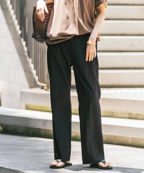 FRAMeWORK（フレームワーク）の「≪追加・洗濯機洗い可能≫ウォッシャブルイージースラックス 2（スラックス・レディース・ブラック/ベージュ・40/36/38）」の20枚目の写真