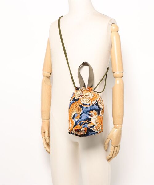 HOUSTON（ヒューストン）の「HOUSTON / R/V 百虎EFFECT BAG / 6882（ショルダーバッグ・レディース・ネイビー/ブラック/パープル/オレンジ/イエロー/グレー/グリーン・ONESIZE）」の17枚目の写真