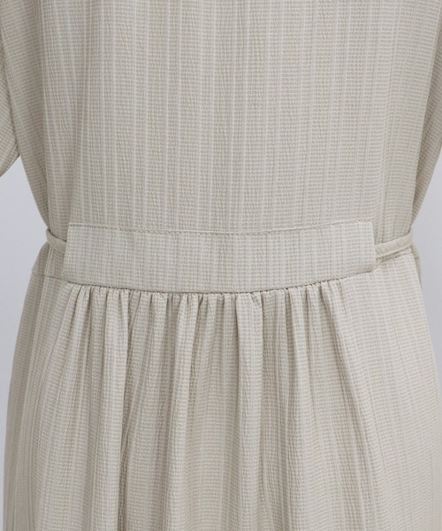 BLUEEAST(ブルーイースト)の「ハートネックティアード半袖ワンピース(ワンピース・レディース・ブラック/ベージュ/ネイビー/サックスブルー・SHORT/LONG)」の19枚目の写真